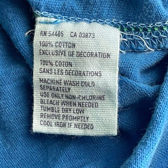 American Eagle Shirt Size Large Lot 2 Blue Thin Short Sleeve Logo Graphic - Picture 10 of 14